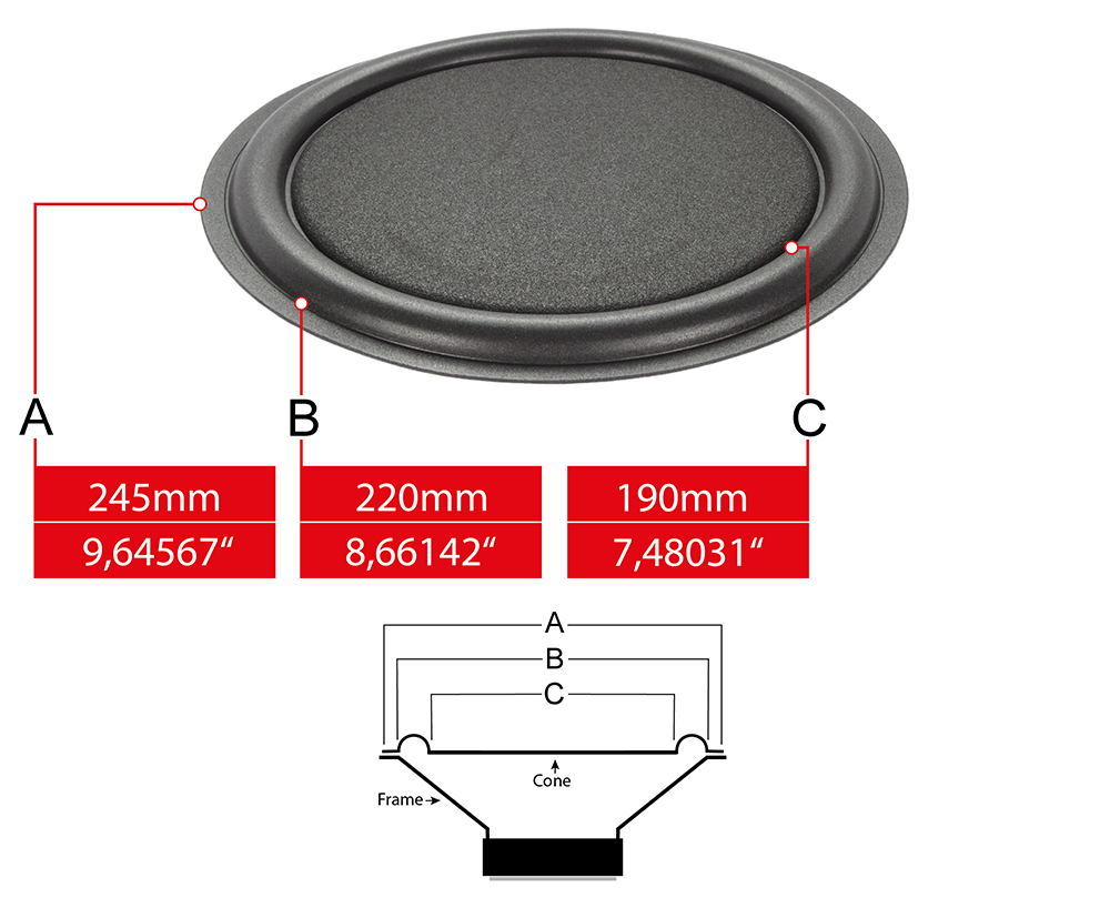 Infinity ES-83 Passiv Membrane