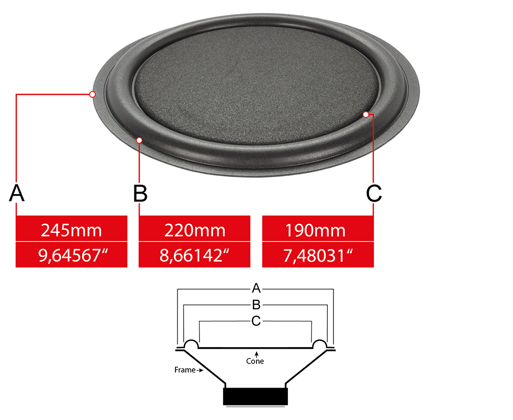 Infinity ES-83 Passive Radiator