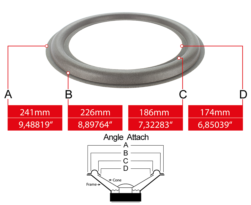 Vifa M25WO-05 Speaker Surrounds